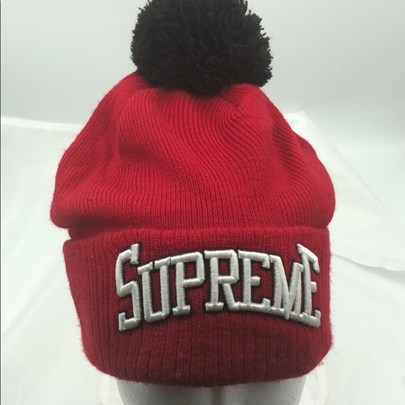 Supreme X New Era Beanie w/Pom Pom Size:OS - Picture 2 of 10